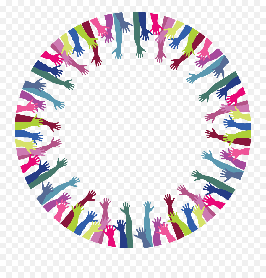 Download Free Png Reaching 2 - Dlpngcom Circle Of Hands Free Clipart,Geometric Border Png