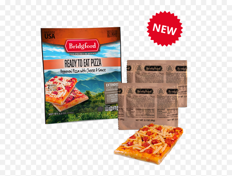 Cheese Pizza Slice Png - Bridgford Pepperoni Pizza With Cheese And Sauce,Cheese Pizza Png