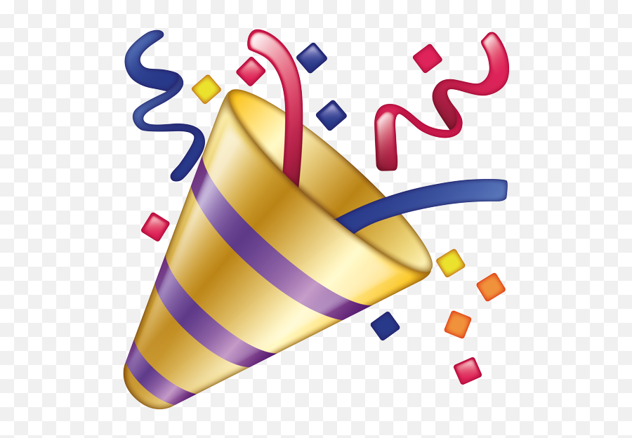 Party Popper - Transparent Celebration Emoji Png,Party Popper Png