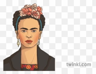 Portrait Of Frida Kahlo Illustration - Frida Kahlo Twinkl Png,Frida Kahlo Png