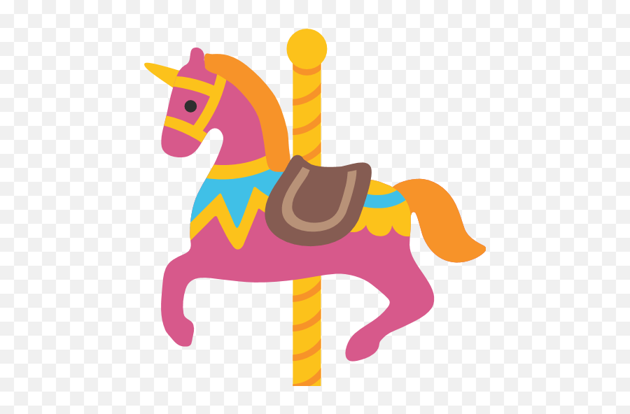Download Free Png Carousel Horse Emoji - Carousel Horse Png,Horse Emoji Png