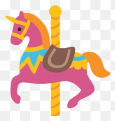 Download Free Png Carousel Horse Emoji - Carousel Horse Png,Horse Emoji Png