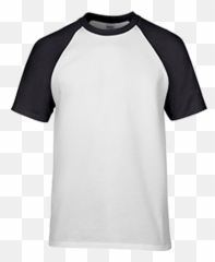 Cotton Tshirt Round Neck Black Png