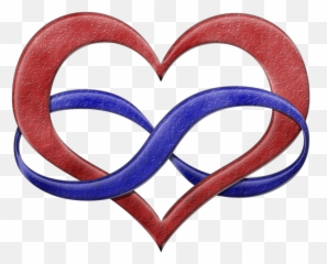 Download Hd Polyamory Pride Infinity Heart Symbol In - Infinity Heart Symbol Polyamory Png,Pride Flag Png