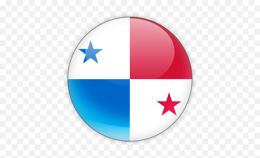 Round Icon - Bandera De Panama Emoji Png,Panama Flag Png