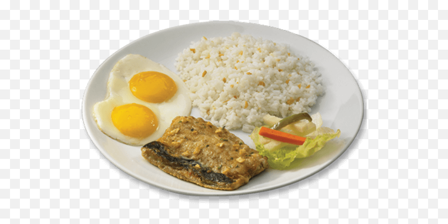 Download Hd Pan Fried Bangus Plate - Fried Egg Transparent Steamed Rice Png,Fried Egg Png