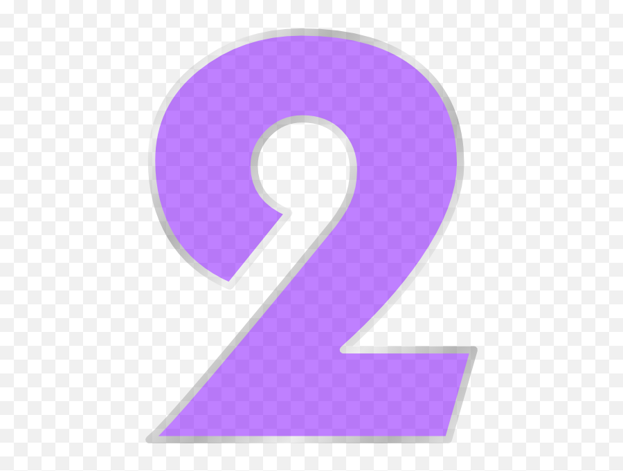 Purple 2 - Ultima Purple Number 2 Clipart Png,Number 2 Transparent