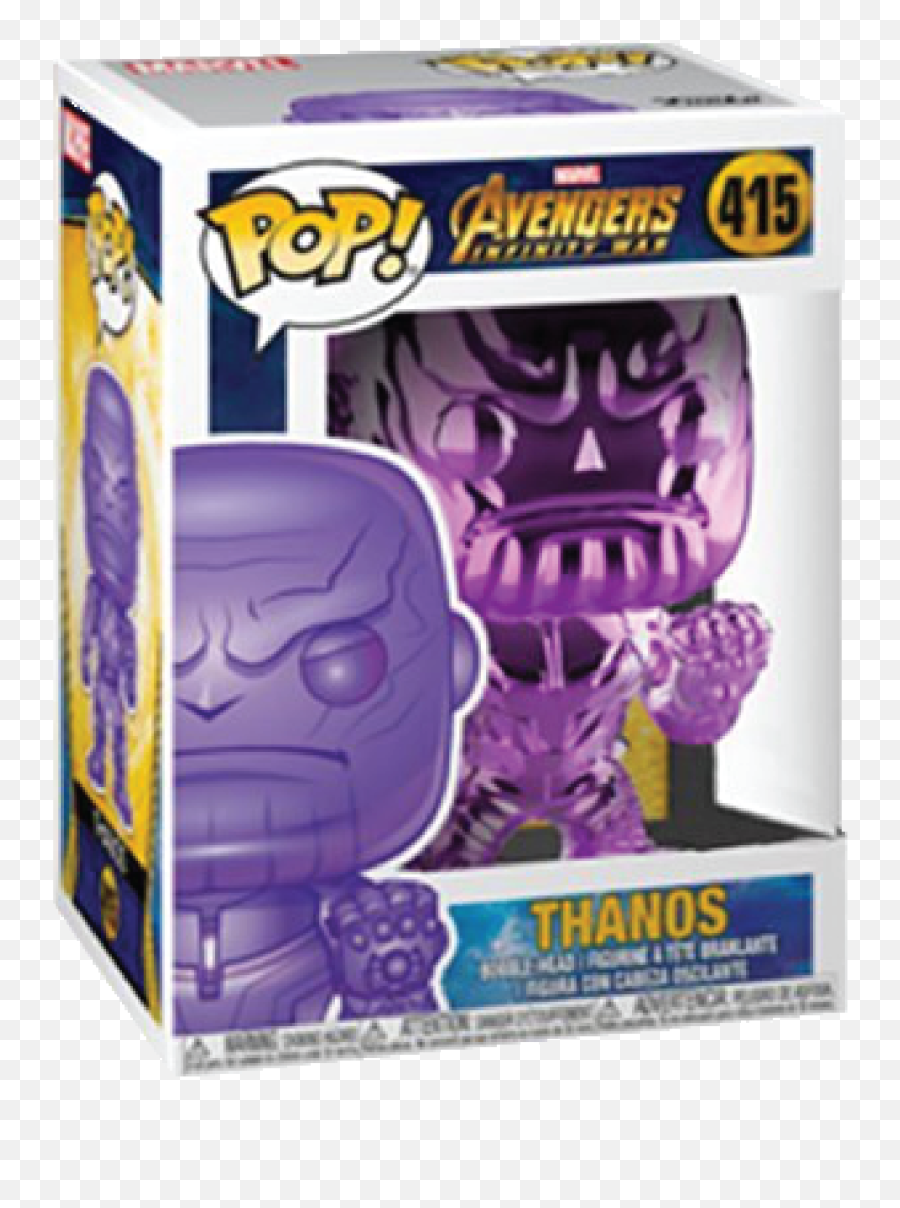 Marvel - Avengers Infinity War Thanos Purple Chrome Pop Vinyl 415 Rs Cull Obsidian Funko Pop Png,Thanos Png