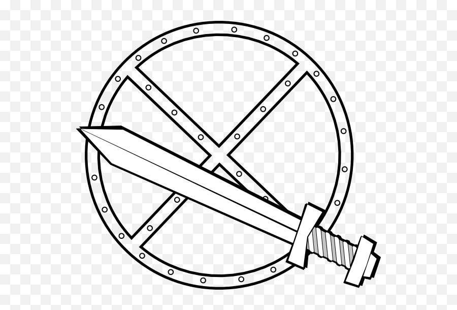 Jonadab Round Sword And Shield Png Clip Arts For Web - Clip Shield And Sword Coloring Pages,Sword And Shield Png
