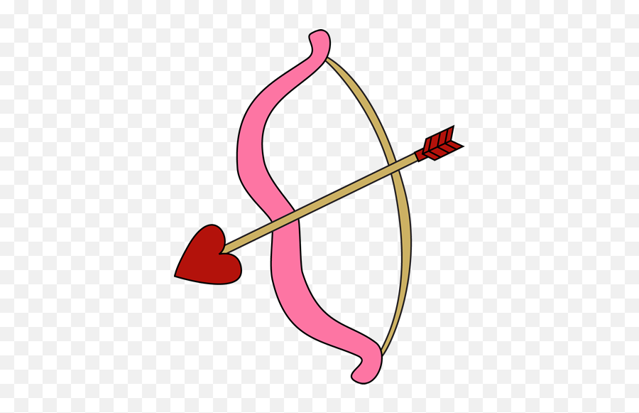 Valentineu0027s Day Bow And Arrow Clip Art - Valentineu0027s Day Bow Valentines Bow And Arrow Png,Arrow Clip Art Png