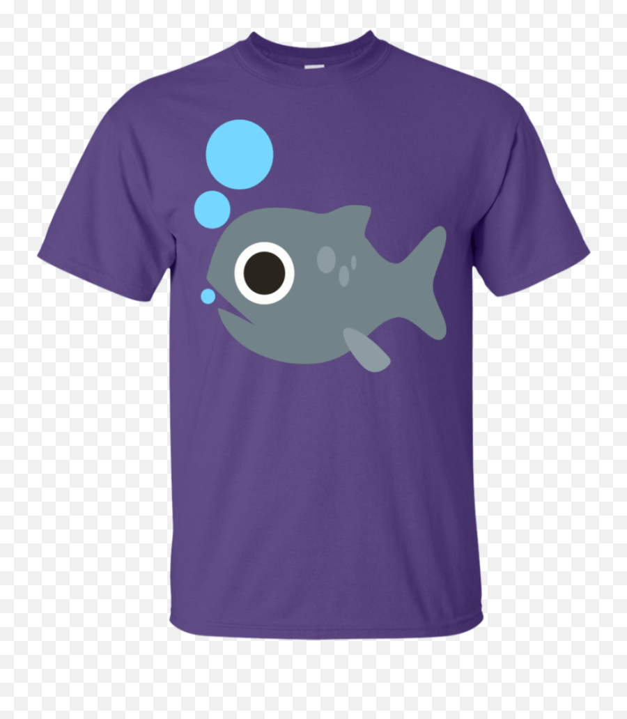 Fish Blowing Bubbles Emoji T - Shirt Rock Out With Your Png,Fish Emoji Png