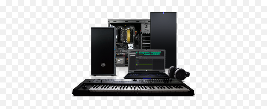 Custom Audio Pcs Daw And Music Production Workstations - 3xs Musical Keyboard Png,Piano Keys Png