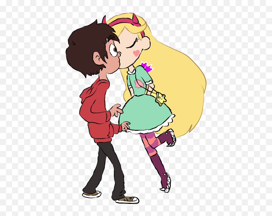 Star And Marco First Kiss - Star E Marco Png,Marco Png
