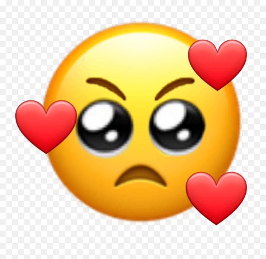 Emoji Sad Angry Lover Yellow Sticker - Cute Angry Emoji Png,Angry Emoji Transparent