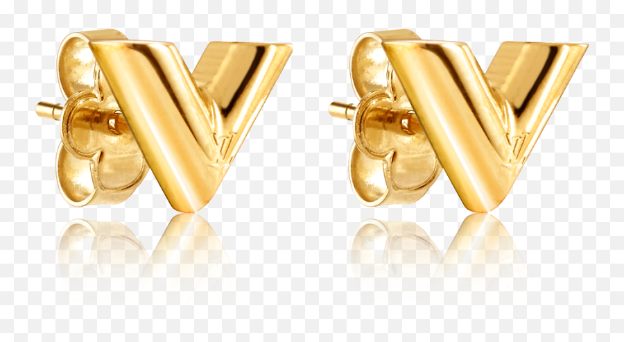 Essential V Stud Earrings - Accessories Louis Vuitton Png,Earring Png