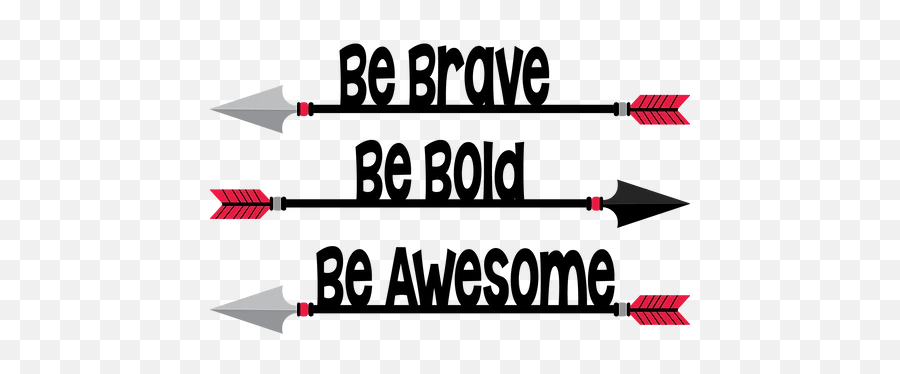 Be Brave Wall Stix Red Arrows 25x15 Ballyhoo - Clip Art Png,Red Arrows Png