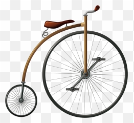 Vector Vintage Bicycle Png Download - Penny Farthing