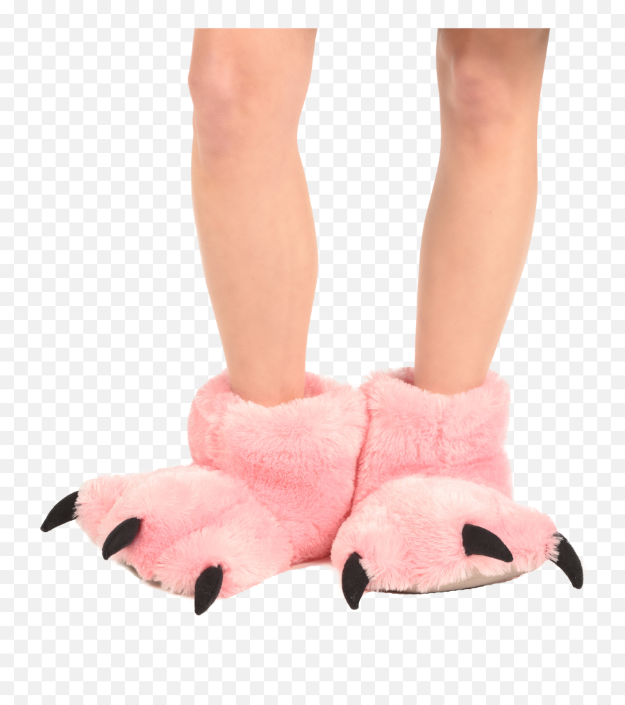 Pink Bear Paw Slipper - Slipper Png,Bear Paw Png