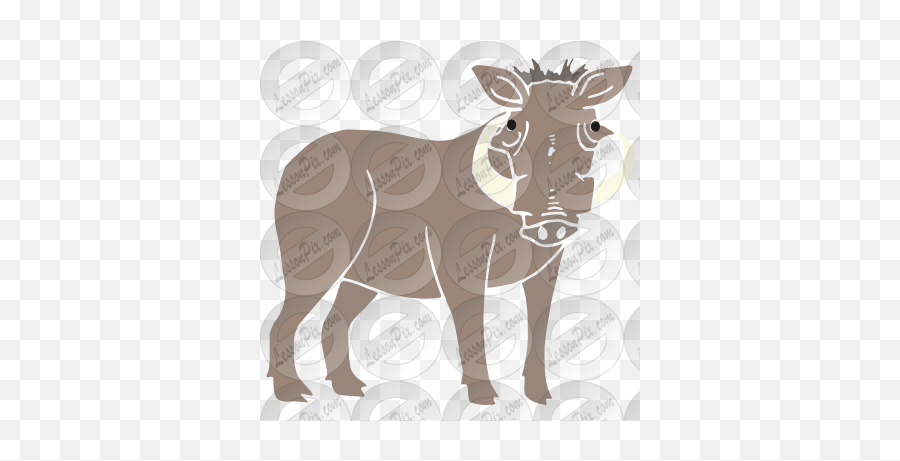 Warthog Stencil For Classroom Therapy Use - Great Warthog Common Warthog Png,Warthog Png