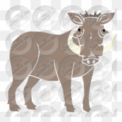 Warthog Stencil For Classroom Therapy Use - Great Warthog Common Warthog Png,Warthog Png