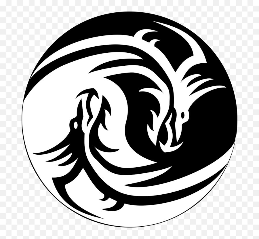 Dragon Yin Yang Png U0026 Free Yangpng Transparent - Cool Yin And Yang Symbol,Yin Yang Png