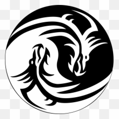 Dragon Yin Yang Png U0026 Free Yangpng Transparent - Cool Yin And Yang Symbol,Yin Yang Png