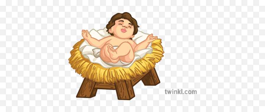 Baby Jesus Nativity Christmas Story French Secondary - Happy Png,Baby Jesus Png