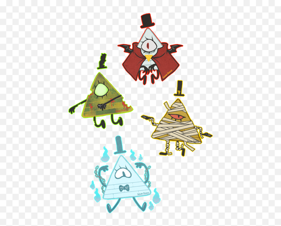 Halloween Vampire Ghost Zombie Art By Me Gravity Falls Mumie - Bill Zombie Gravity Falls Png,Bill Cipher Png