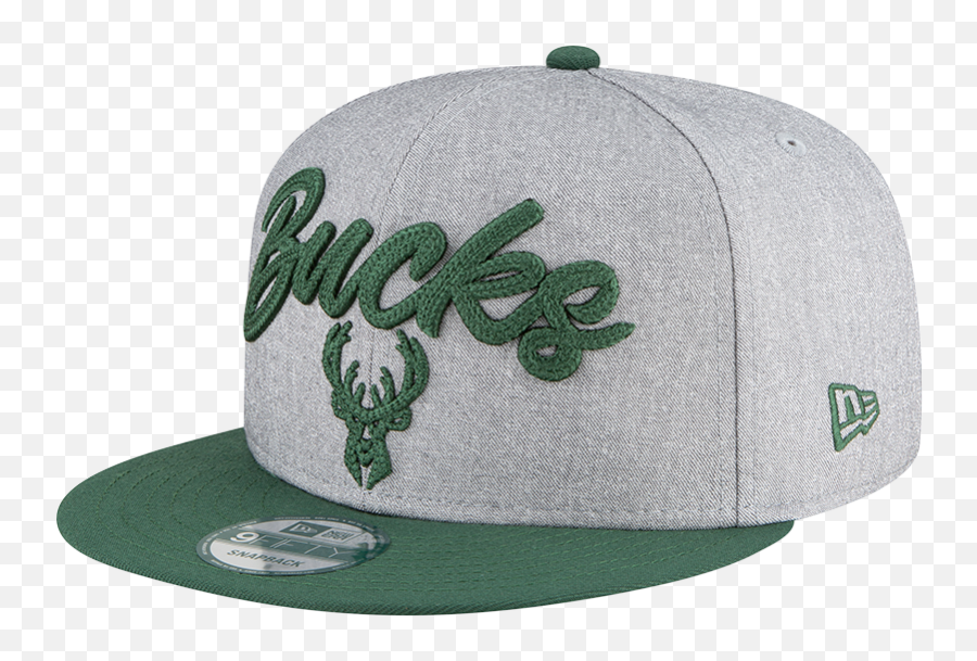 Milwaukee Bucks Nba 9fifty Draft Snapback Heather Grey Green - For Baseball Png,Milwaukee Bucks Logo Png