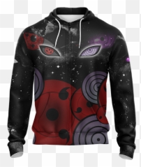 Sharingan And Rinnegan Eyes Unisex Zip - Long Sleeve Png,Rinnegan Transparent