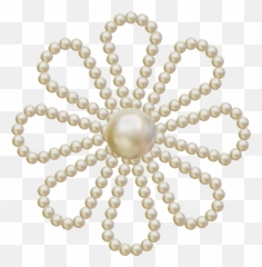 Download Hd Pearl Flowers Elements - Solid Png,Pearl Png