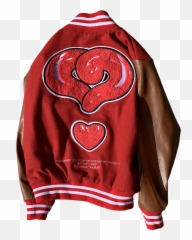 Tory Lanez Png - Red Letterman Jacket Go To Long Sleeve