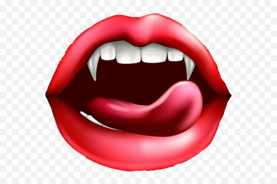 Lips Tongue Fangs - 4 Pics 1 Word 1301 Png,Vampire Teeth Png
