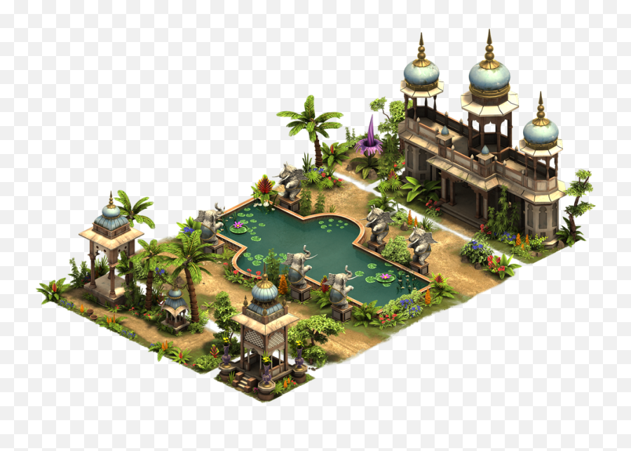 Fileupgrade Set Indian Fountainpng - Forge Of Empires Forge Of Empires Indian Fountain Set,Fountain Png