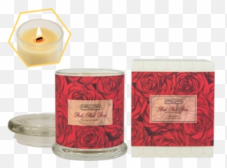 Red Rose Beeswax Jar Candle - Carroll And Chan Candles Png,Red Rose Transparent