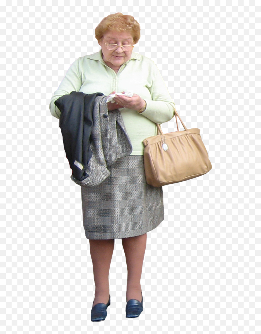 Old Woman Png 2 Image - Old Woman Standing Png,Old Person Png