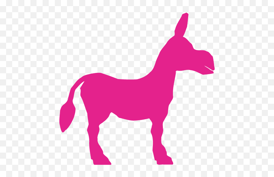 Barbie Pink Donkey Icon - Free Barbie Pink Animal Icons Silhouette Donkey Clip Art Png,Shrek Icon