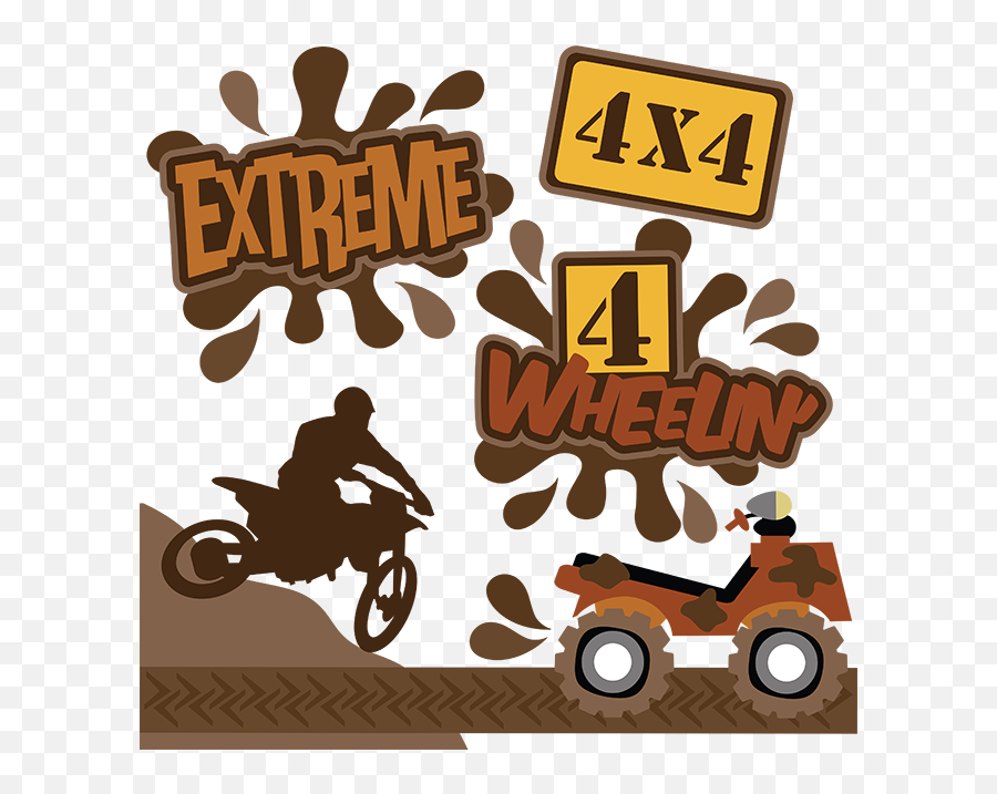 Extreme Svg Files 4 Wheelinu0027 Dirt Bike - 4 Wheeling Svg Png,Wheein Icon