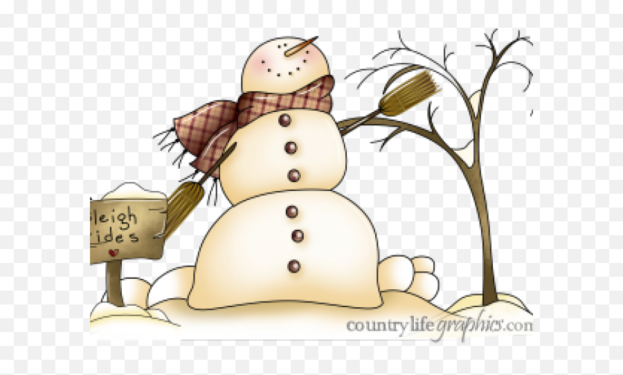 Download Country Snowman Clipart - January Birthday Cards Png,Snowman Clipart Png