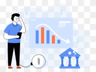 Best Premium Personal Financial Debt Illustration Download - Business png