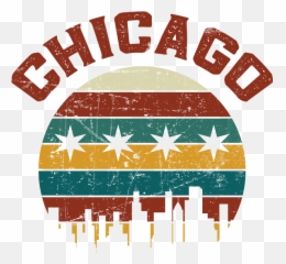 Chicago Skyline Flag Chicagoan Apparel Gift T - Shirt for Sale Calça Hocks png