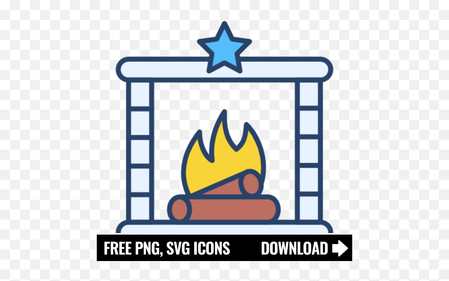 Free Fireplace Icon Symbol Png Svg Download - Amazon App Logo Png,Icon Fireplaces