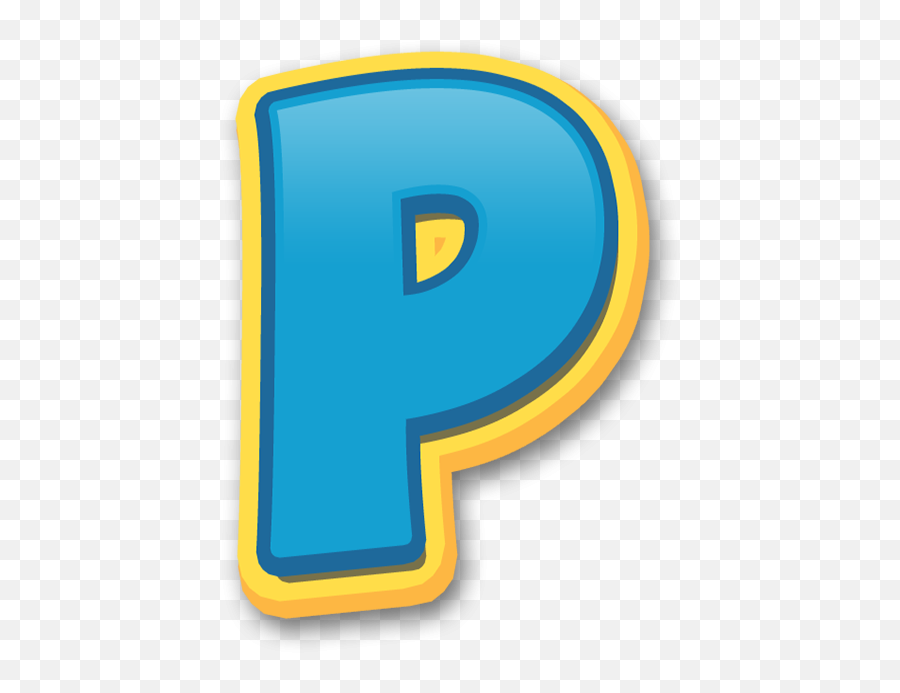 Alphabet Paw Patrol Letter P - Paw Patrol Font P Png,P Png