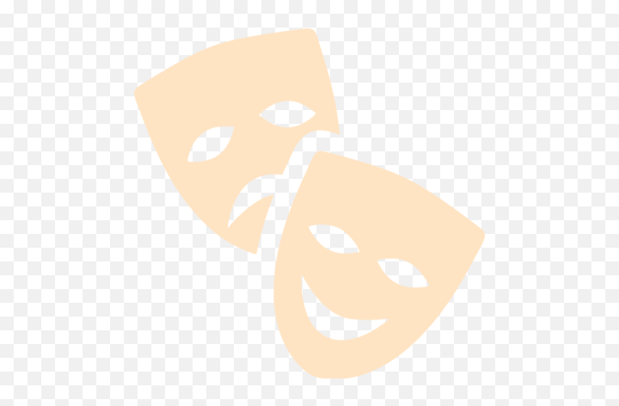 Bisque Theatre Masks Icon - Free Bisque Mask Icons White Theatre Mask Png,Performing Arts Icon