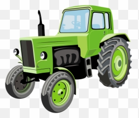 Download Green Deere John Agriculture Cartoon Tractor - Tractor Cartoon Png,John Deere Tractor Png