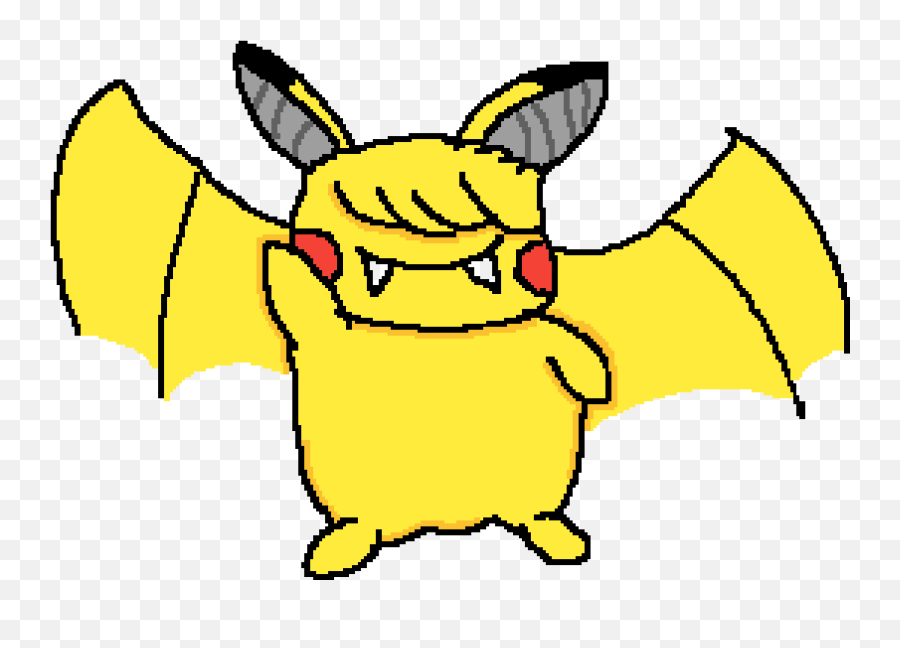 Pixilart - Pikachu X Zubat By Notazubat Cartoon Png,Zubat Png