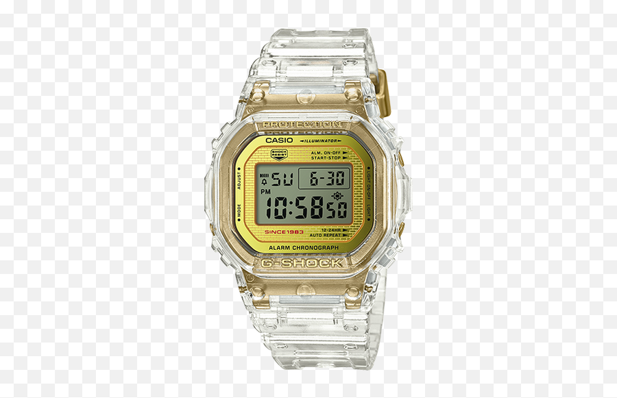 G - Shock Limited Edition Dw5035e7 Menu0027s Watch Clear G Shock 35th Anniversary Edition Png,Casio Logo