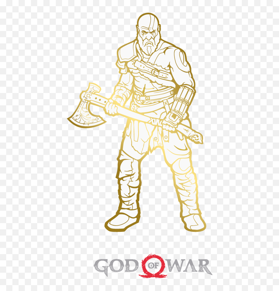 Godofwar Gow Kratos Playstation Ps4 Freetoedi - Illustration Png,God Of War Ps4 Logo