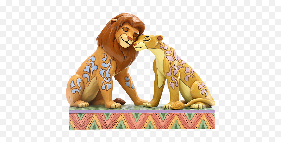 Simba And Nala Snuggling Figurine - Simba And Nala Figure Png,Nala Png