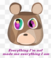 Download Kanye West Bear Png - Cartoon,Kanye Face Png